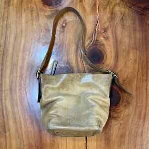 Vintage Y2K Coach Duffle Sac Bag Leather Zip